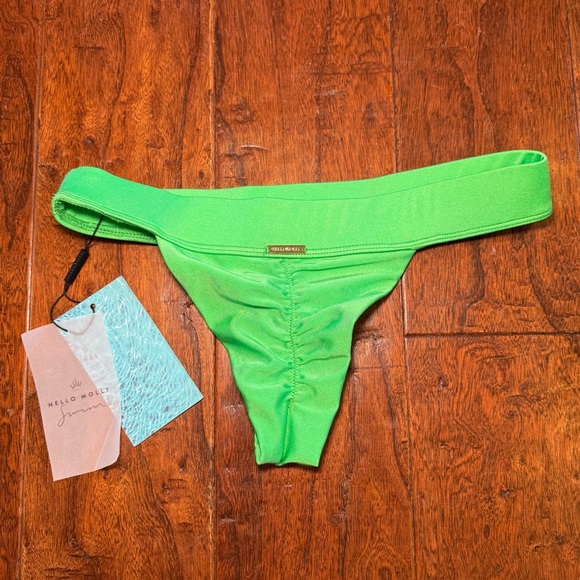 NWT HELLO MOLLY CABO SWIM BOTTOM GREEN - Picture 5 of 9